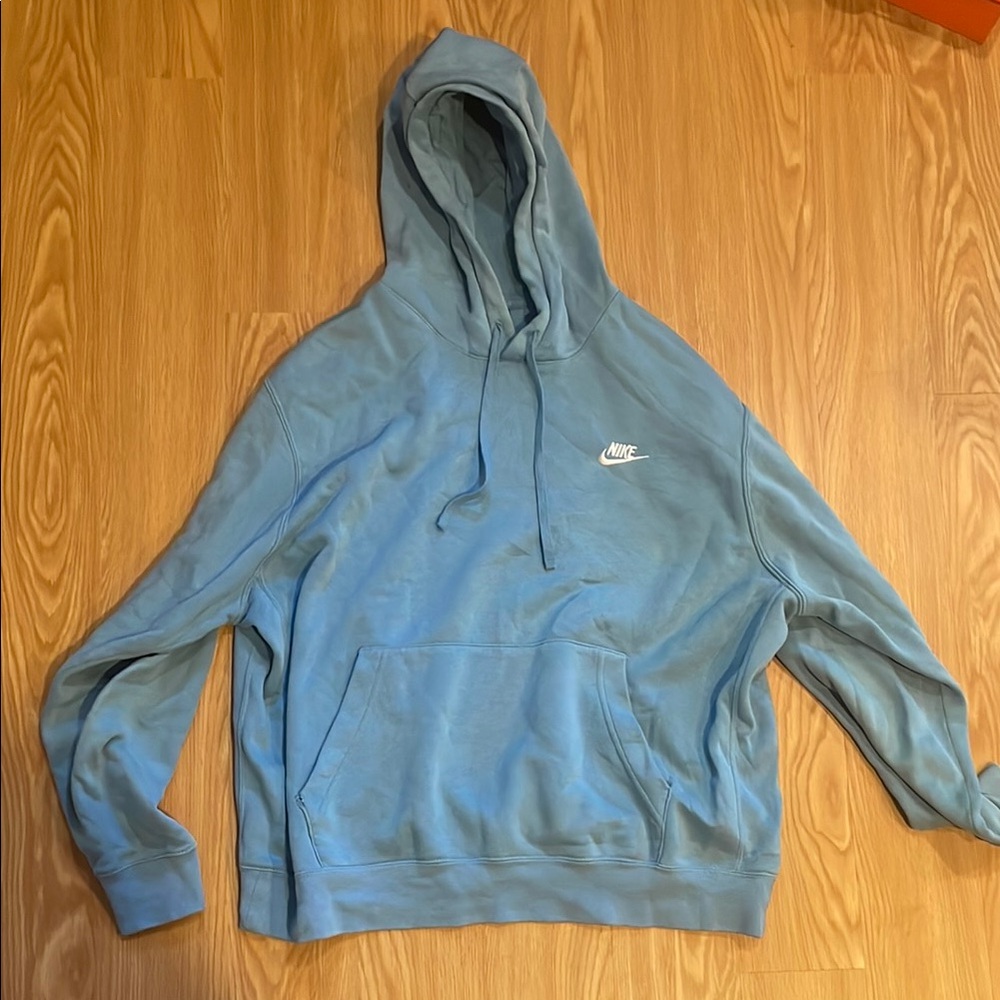 Nike Blue Sweatshirt Hoodie Athletic Style